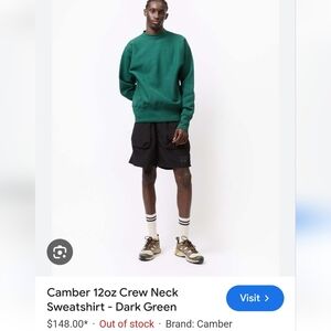 Forest Green Crew Neck Sweatshirt